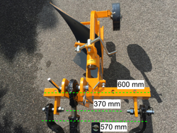 einscharpflug für kleintraktoren wie z b iseki kubota mod dp 18
