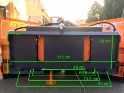 schneepflug für minibagger 300 cm mod lnv 300 m