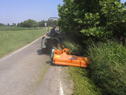 mittelschwerer böschungsmulcher mit eingebauten freilauf deleks