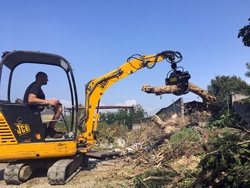 holzzange holzgreifer für kräne und mini bagger von 1 5 bis 2 5t mod dk 10