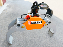 holzzange holzgreifer mit rotator für kräne und mini bagger 1 8 bis 3 5t mod dk 11c gr 30f