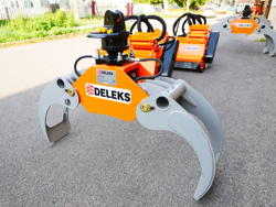 holzzange holzgreifer mit rotator für kräne und mini bagger 1 8 bis 3 5t mod dk 11c gr 30f