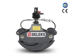 holzzange holzgreifer mit rotator für kräne und mini bagger von 1 5 bis 2 5t mod dk 10 gr 10