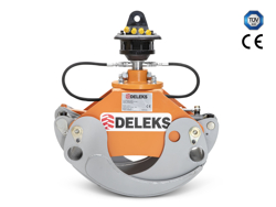 holzzange holzgreifer mit rotator für kräne und mini bagger 1 8 bis 3 5t mod dk 11c gr 30