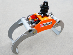 holzzange holzgreifer mit rotator für kräne und mini bagger 4 0 bis 8 0t mod dk 16 gr 30f