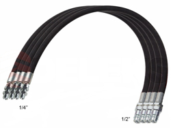 4 hydraulikschläuche 4 00m