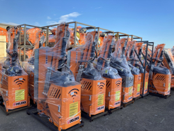 hydraulischer böschungsmulcher mit auslegearm für traktor mod airone 80