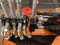 hydraulischer böschungsmulcher mit auslegearm für traktor mod airone 130 tr