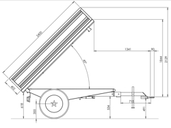 dreiseiten kippanhänger für traktoren mod rm 14 t3