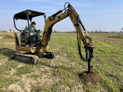hydraulischer erdbohrer für minibagger grhd