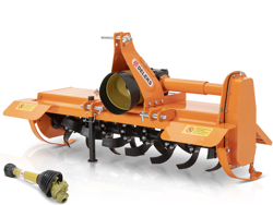 bodenfräse für traktoren 150cm breit mittelschwere ausführung mod dfm 150