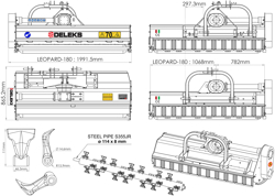 schlegelmäher hyadraulisch seitenverstellbar für mittelschwere traktoren leopard 180 sph