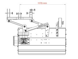 schlegelmulcher mit hammerschlegel für traktoren wie z b kubota iseki yanmar 120 cm mod lince 120 lateral