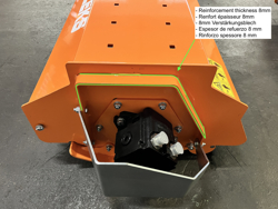 hydraulischer mulchkopf für minibagger mod arm 80