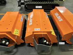 hydraulischer mulchkopf fur minibagger mod arm 100