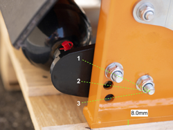 hydraulischer mulchkopf für minibagger mod ar 80