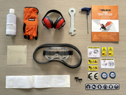 benzin häcksler schredder mit lifan motor mod dk 500 lf