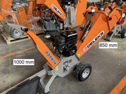 benzin häcksler schredder mit b&s motor mod dk 500 bs