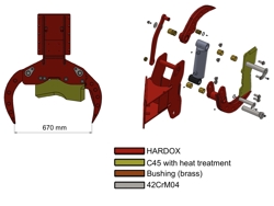 fallkopf fallgreifer grab holzzange fur minibagger cf 11r
