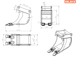 schaufel für minibagger bhb 200 s30