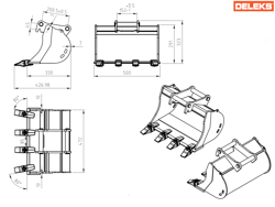 schaufel für minibagger s100 500s30