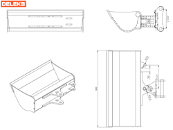 grabenraumloffel schwenkloffel hydraulisch fur minibagger s100 800s30