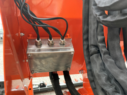 hydraulischer böschungsmulcher mit auslegearm für traktor mod merlo