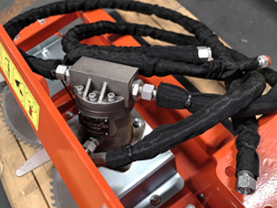 hydraulische astsage mit 3 sageblattern cutter3