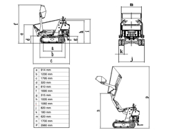 minidumper mit kubota m8000