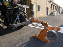single furrow plough with wheel for narrow tractors dp 35