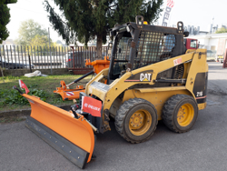 snow plow for up to 3 0 ton skid steer loaders ln 220 m
