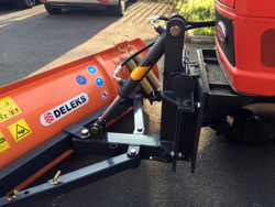 snowplough with plate for tractor lns 210 a