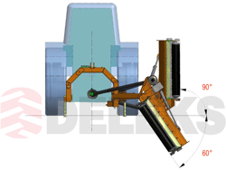 sideshift flail mower heavy offset side mulcher for tractors alce 200