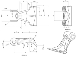 adjustable sideshift flail mower for medium sized tractors shredder mulcher mod tigre 160