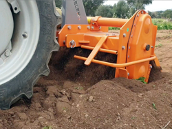 heavy rotavator tiller for tractors working width 180cm for soil preparation mod dfh 180