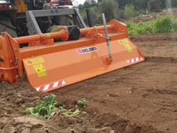 heavy rotavator tiller for tractors working width 180cm for soil preparation mod dfh 180