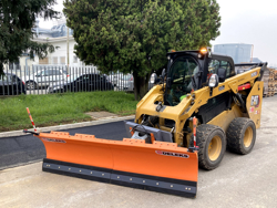 snow plow for up to 3 0 ton skid steer loaders ln 250 m
