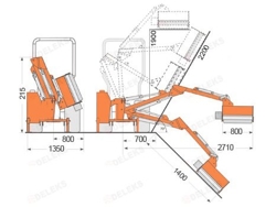 tractor mounted hedge cutter airone 80