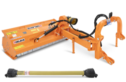 sideshift flail mower heavy offset side mulcher for tractors alce 140