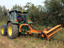 sideshift flail mower heavy offset side mulcher for tractors alce 200