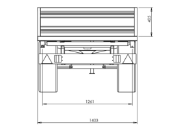 3 way hydraulic tipping trailer for tractor rm 14 t3