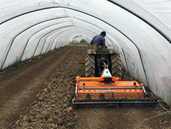 adjustable stone burier for tractors rotary tiller dfu 100