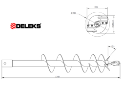 auger ø 200mm post hole digger zhd