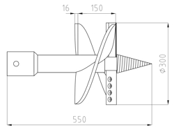stump planer post hole digger zhd 245/305