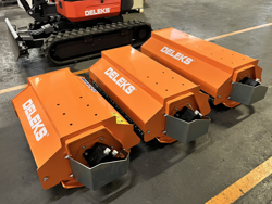 forestry mulcher of 80cm for mini excavators hydraulic shredder mod arm 80