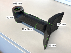 forestry mulcher of 120cm for mini excavators hydraulic shredder mod arm 120