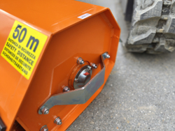 forestry mulcher of 100cm for mini excavators hydraulic shredder mod ar 100