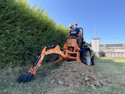 mini backhoe for universal compact tractors drs 1000