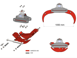 log grapple with rotator for mini diggers and forest cranes dk 10h gr 10