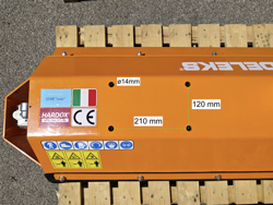 forestry mulcher of 80cm for mini excavators hydraulic shredder mod ars 80